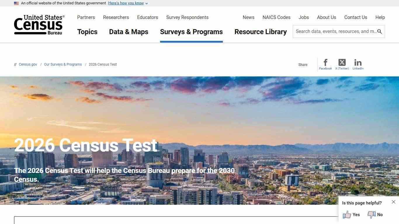 2026 Census Test
