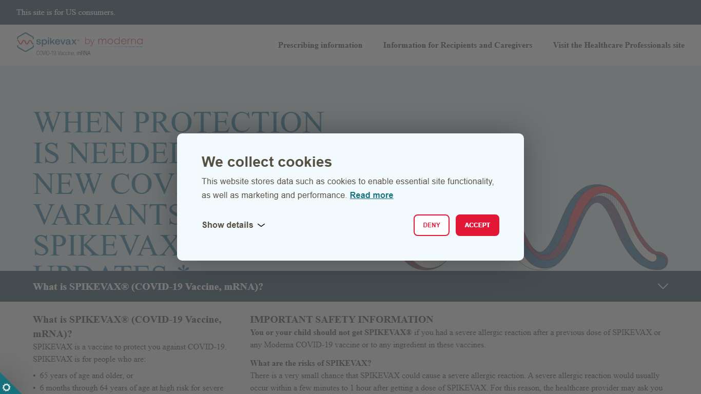 Spikevax (COVID-19 Vaccine, mRNA) 2025-2026 Formula | Moderna